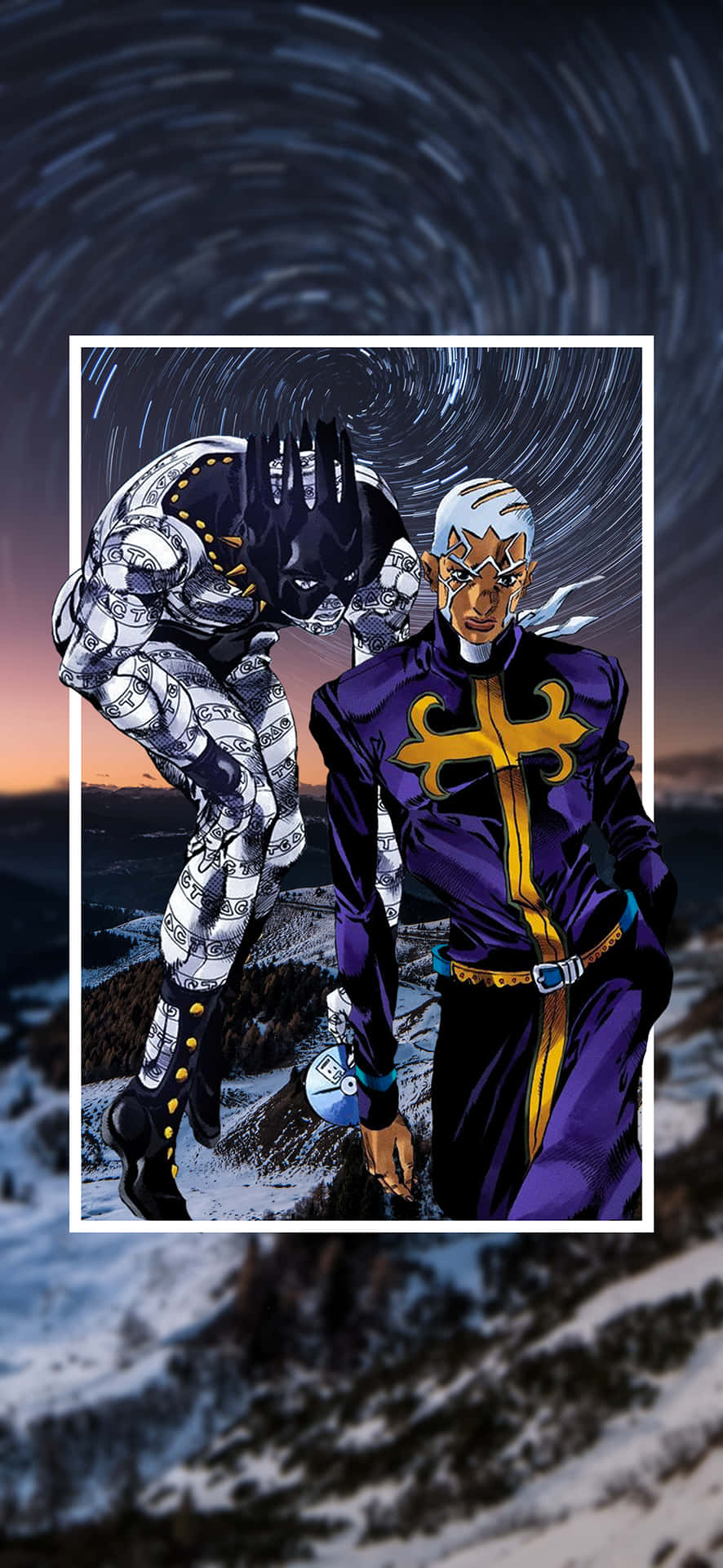 Enrico Pucci Prepares To Meet His Destiny Background