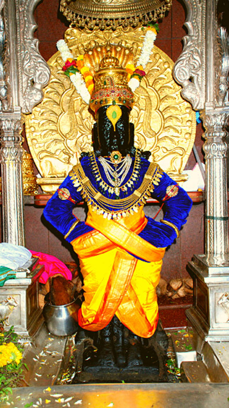 Enshrined Vithu Mauli Statue Background