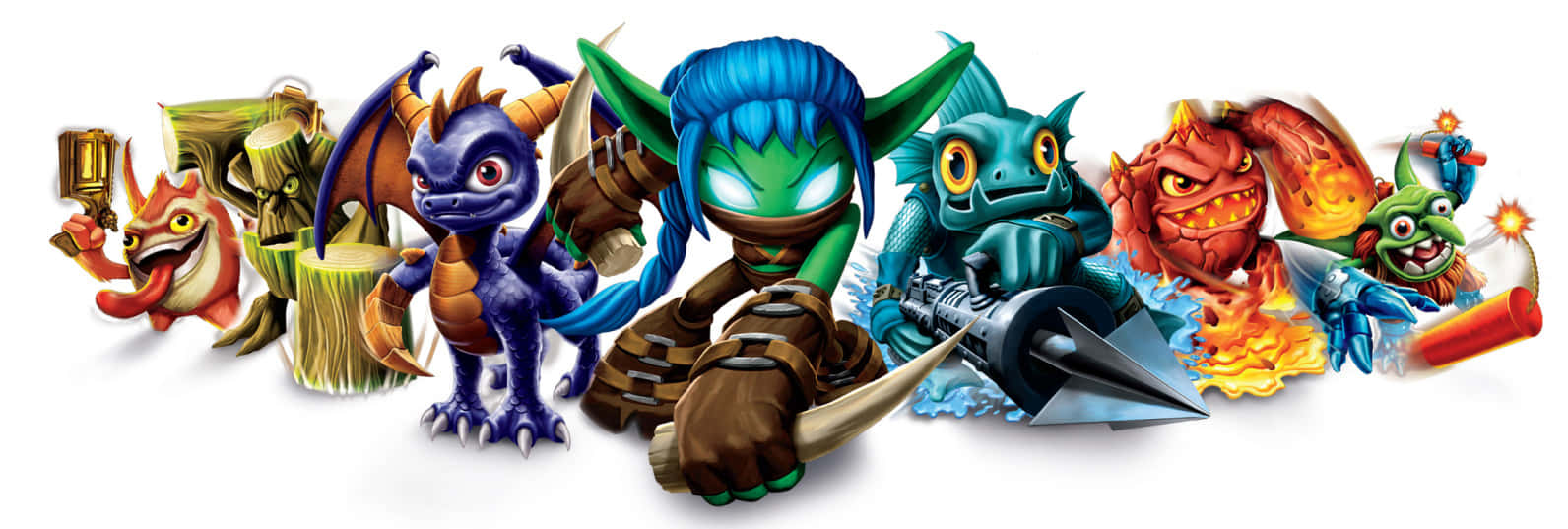 Enter A Magical World With Skylanders Background