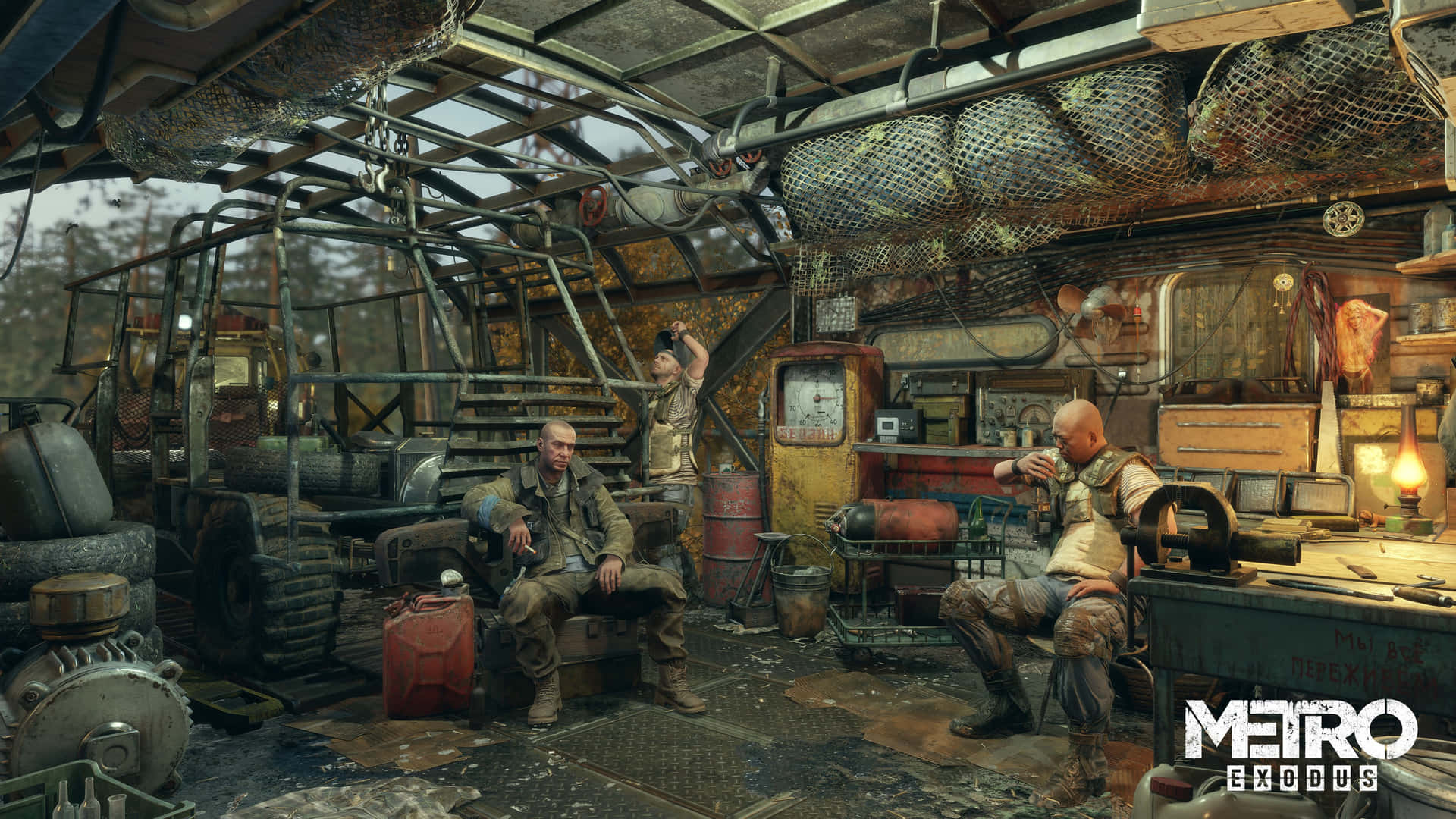 Enter A Post-apocalyptic World Of Metro Exodus With 4k Resolution Background