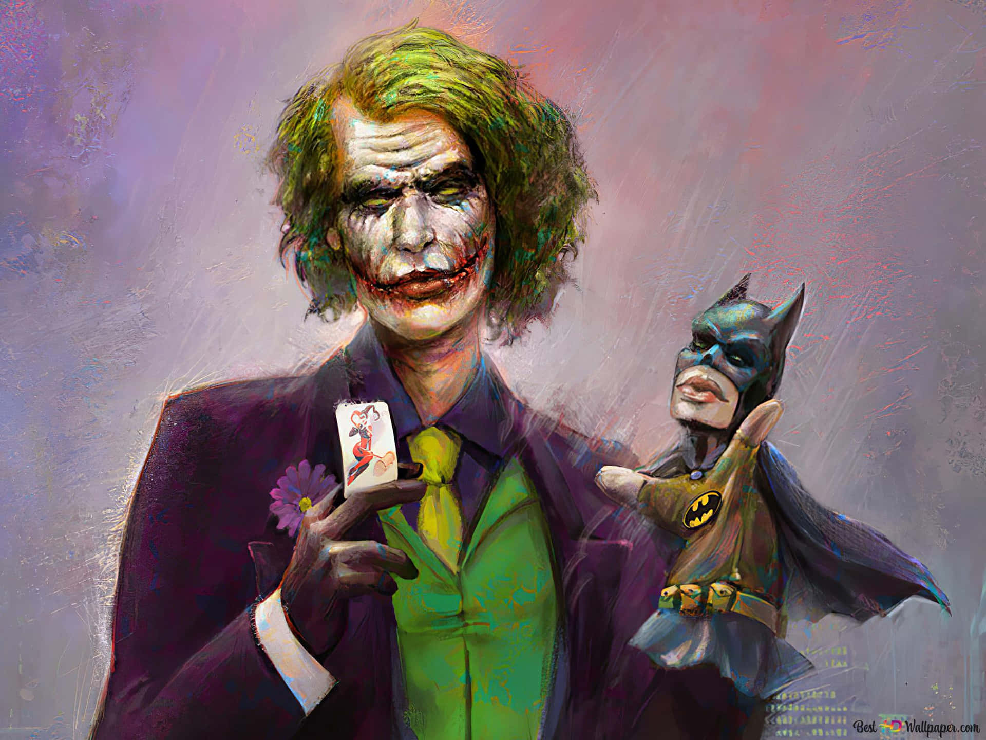 Enter The Chaos! Your Favorite Villain From Dc Comics - The Joker! Background