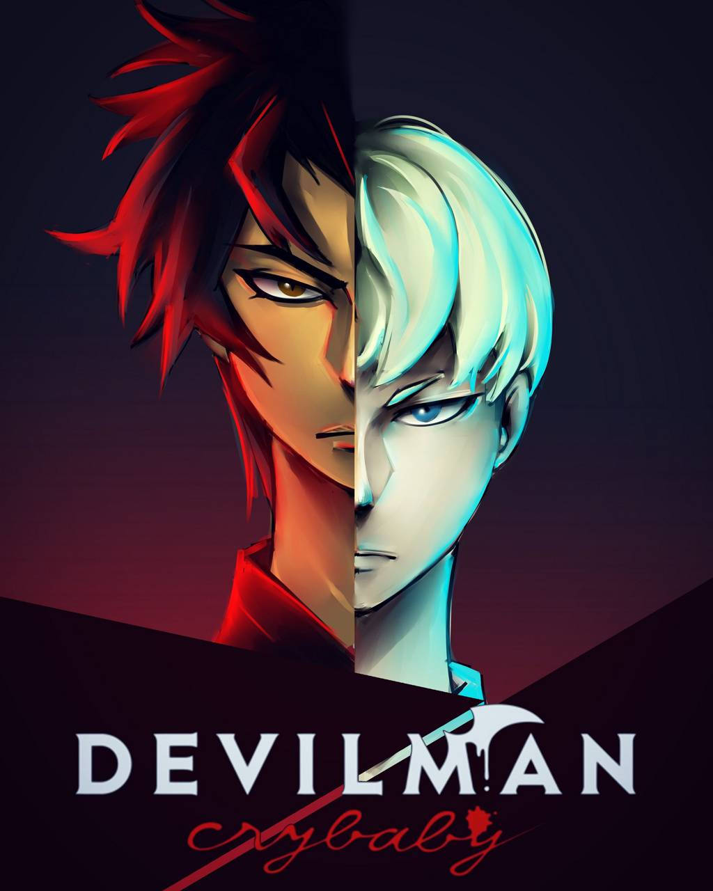 Enter The Dark And Enigmatic World Of Devilman Crybaby. Background