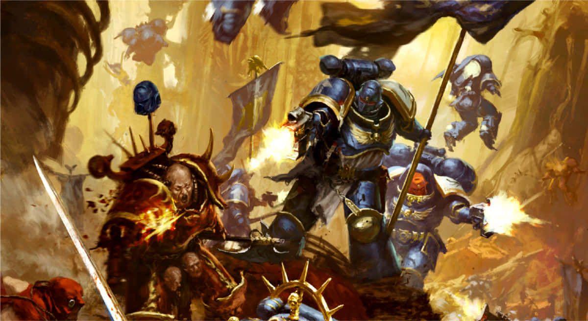 Enter The Epic World Of Warhammer 4k Background