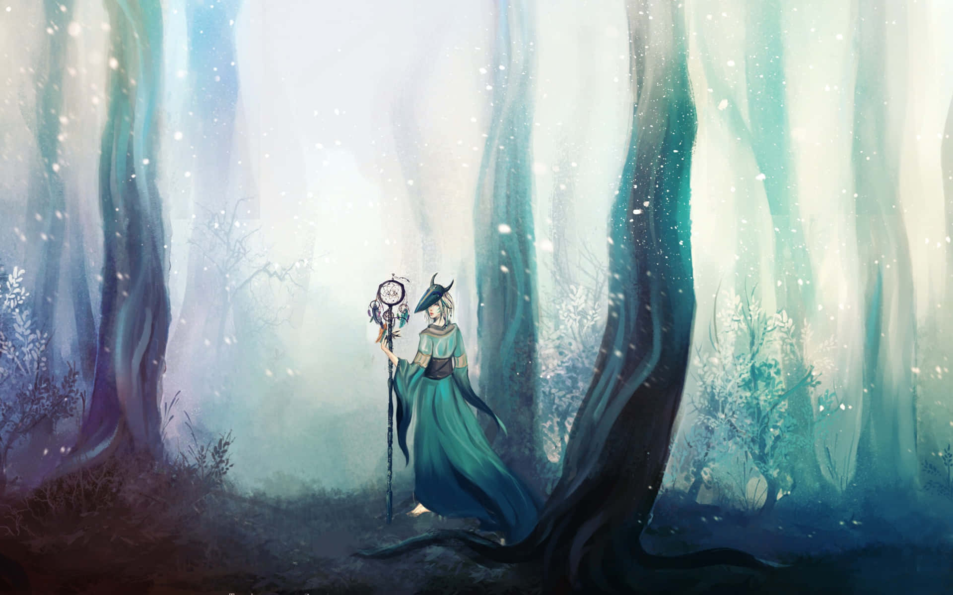 Enter The Magical World Of Fairy Forest Background