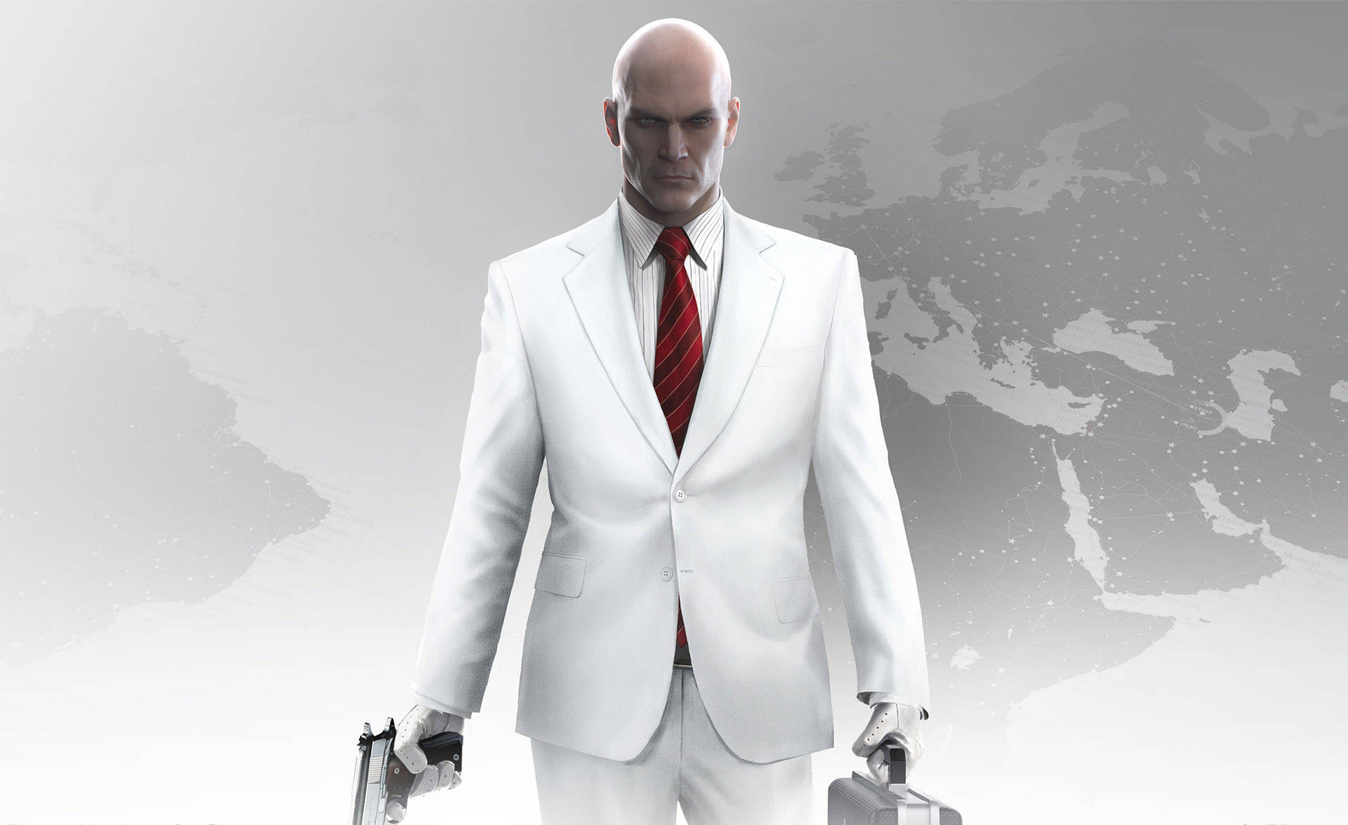 Enter The Shadowy World Of Hitman On Your Iphone Background