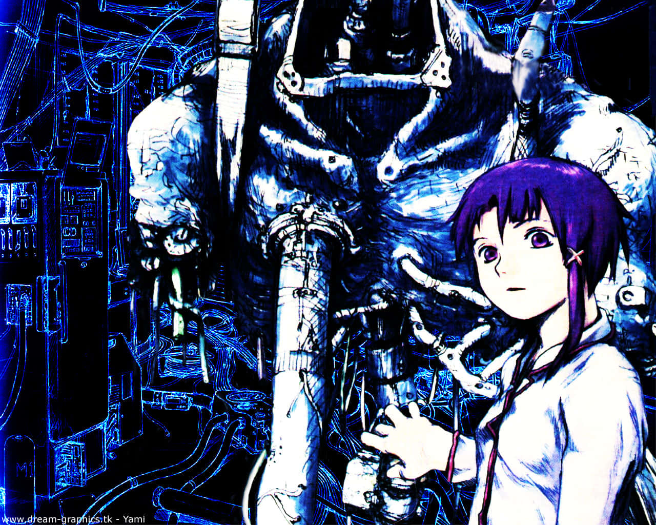 Enter The Wired World Of Serial Experiments Lain Background