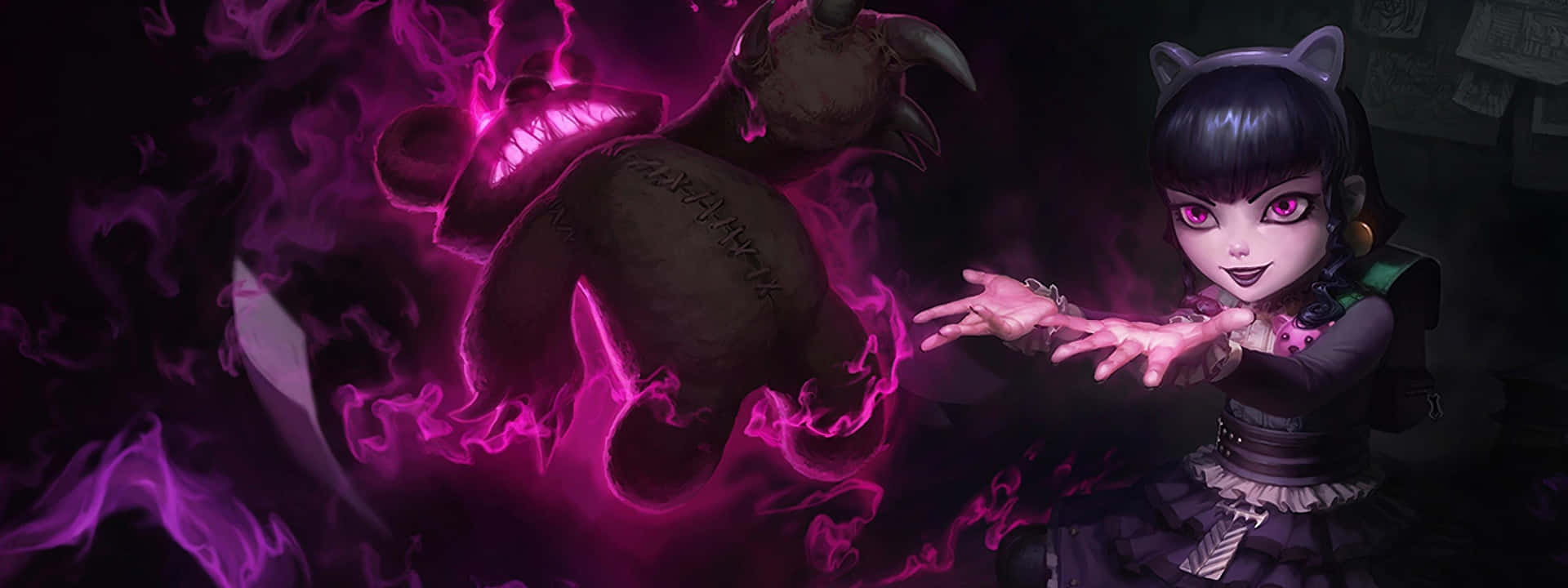 Enter The Wondrous Twilight World Of Purple Gothic Background