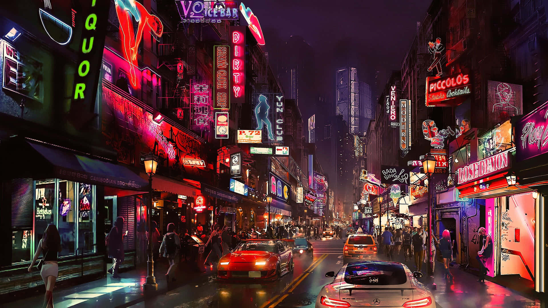 Enter The World Of Cyberpunk. Background