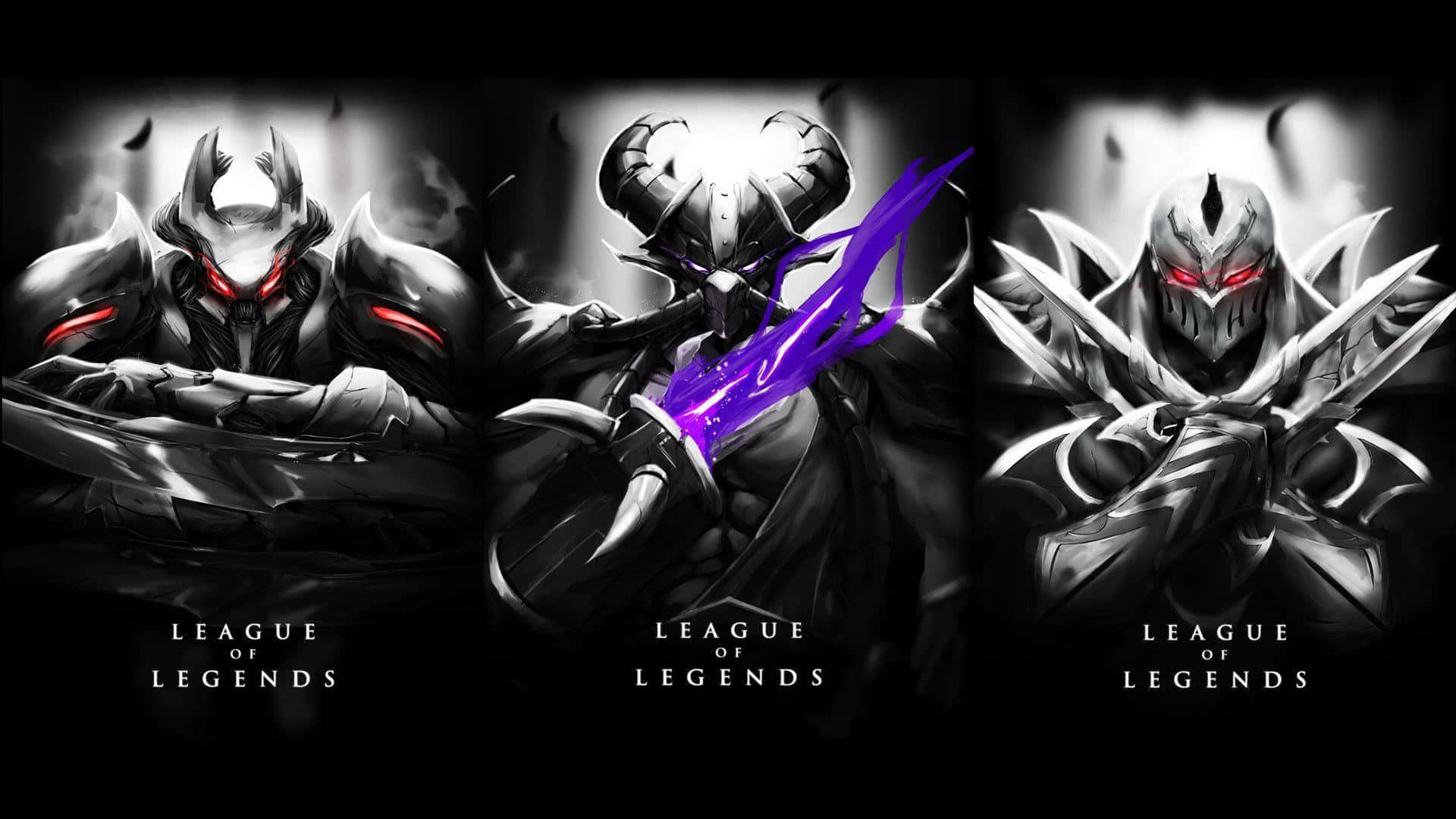Enter The World Of Valoran And Fight In The League Of Legends Background