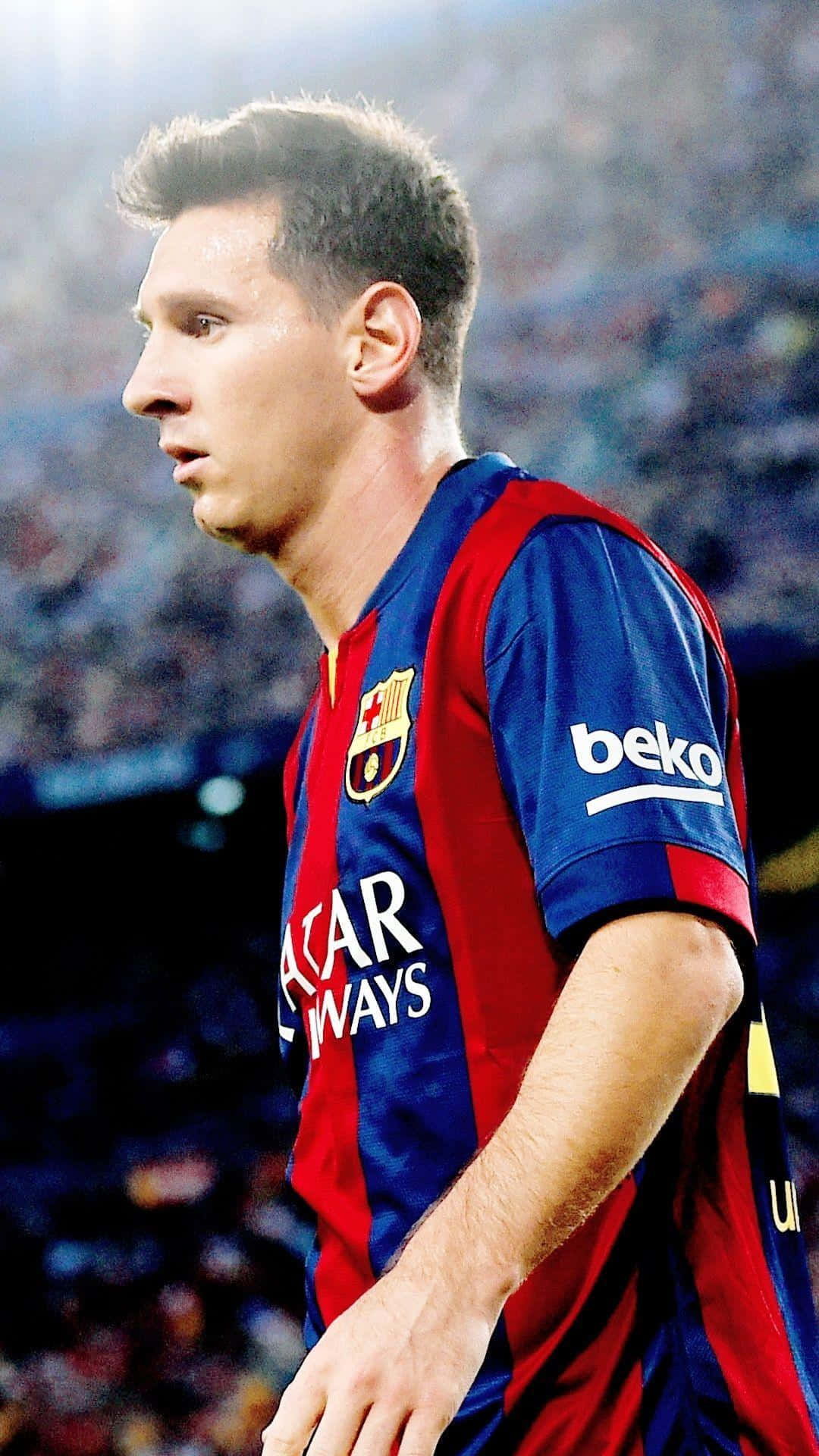 Entering Pitch Messi Iphone Background