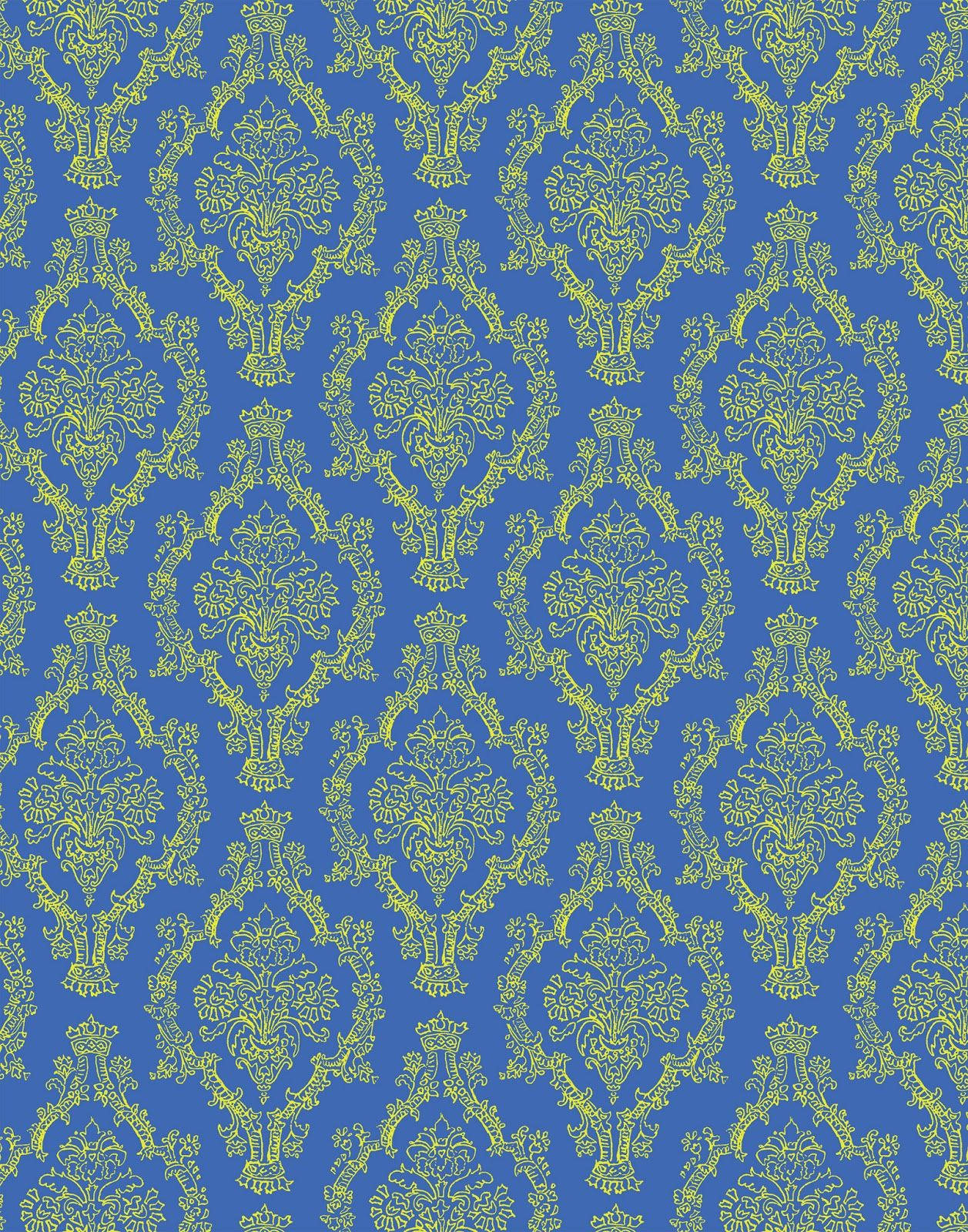 Enthralling Blue And Gold Vintage Style