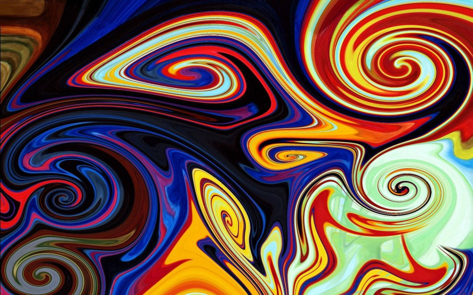 Enthralling Dance Of Colors In Abstract Paint Art Background