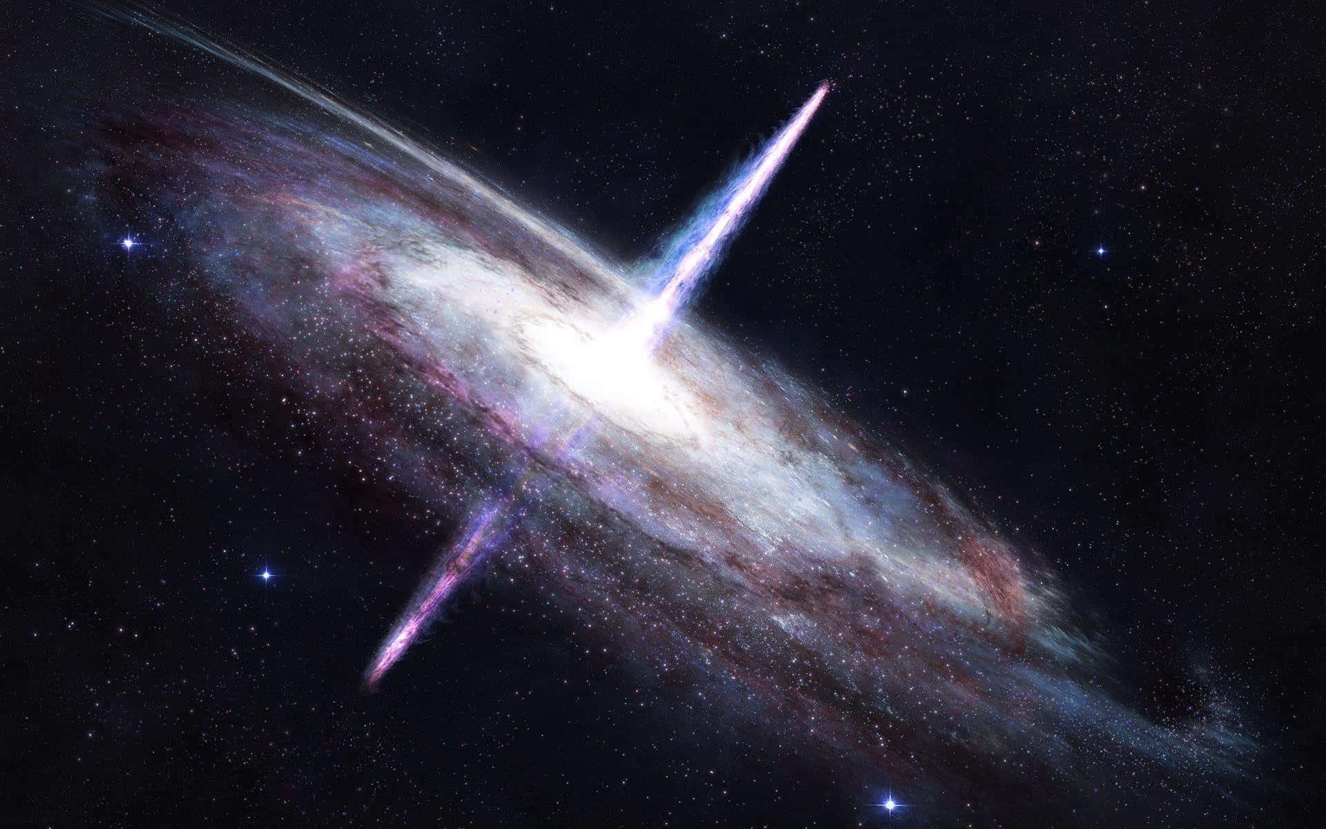 Enthralling Outer Space Quasar Background