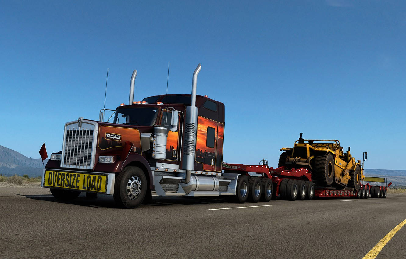 Enthralling Virtual Road Trip: American Truck Simulator Background