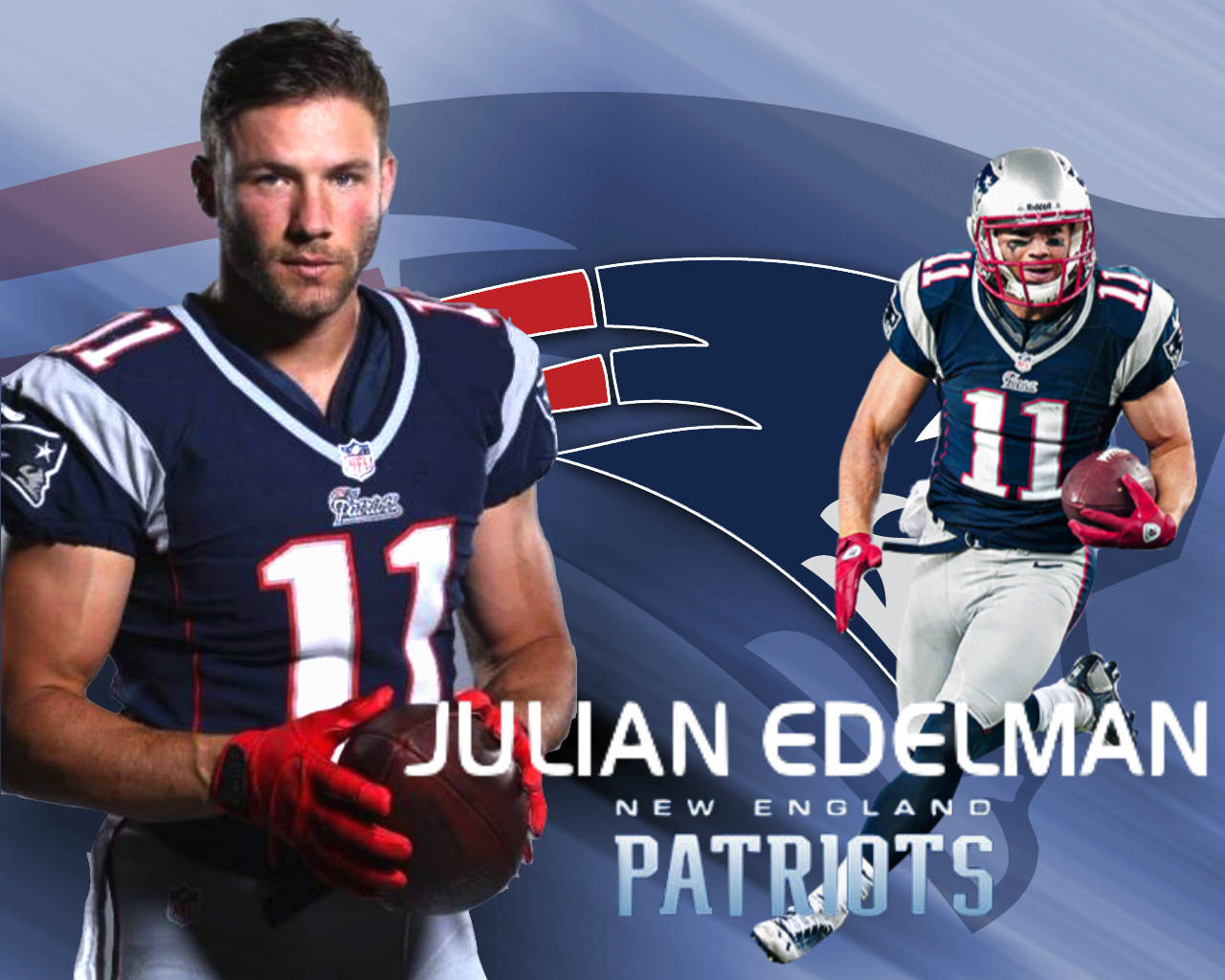 Enthusiastic New England Patriots Supporters Background