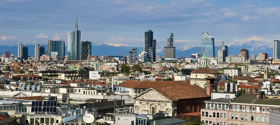 Entire City View Of Milan