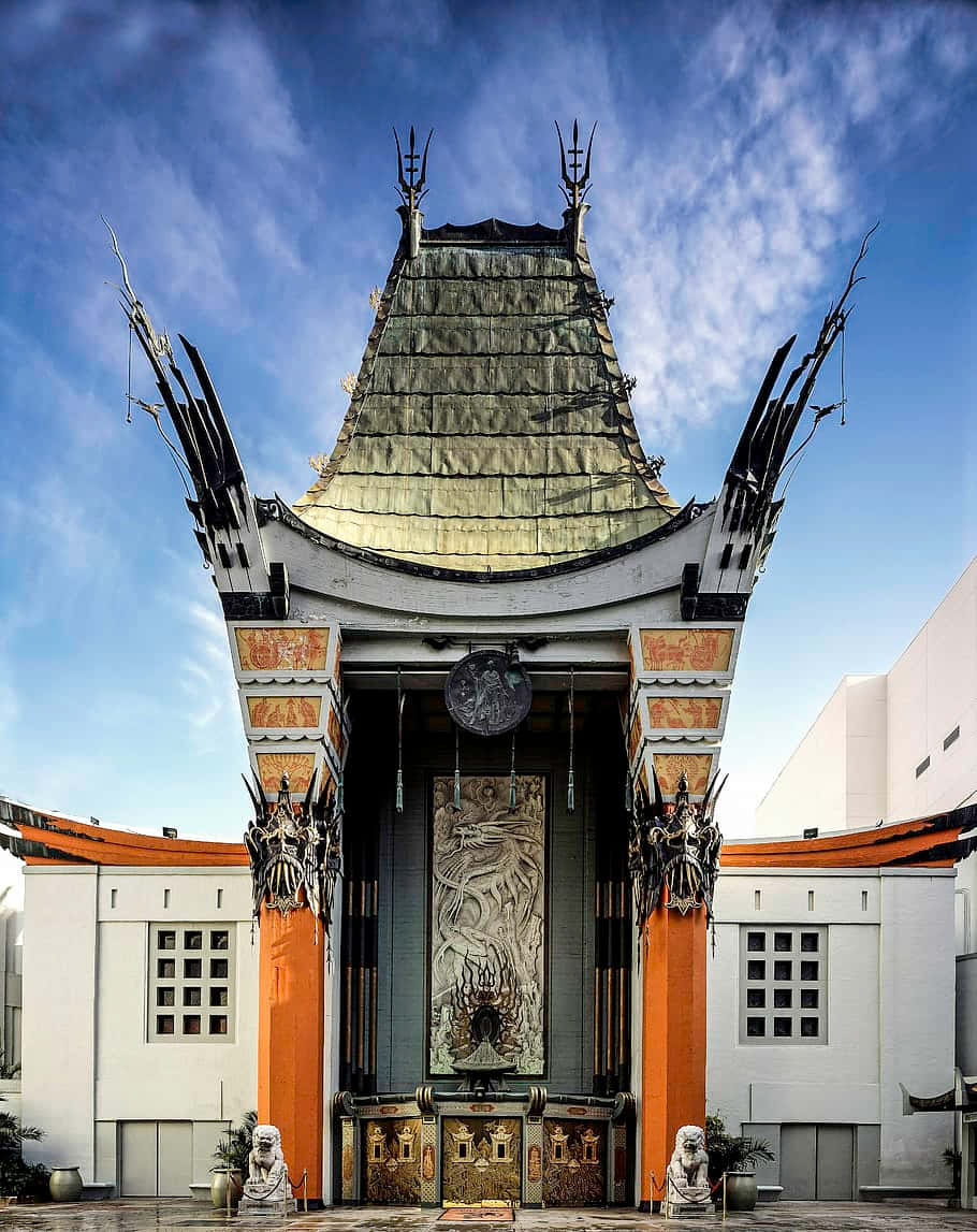Entrance Of Graumans Chinese Theatre Background