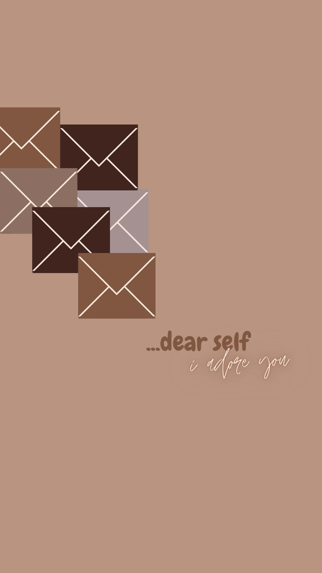 Envelope Minimalist Brown Aesthetic Background