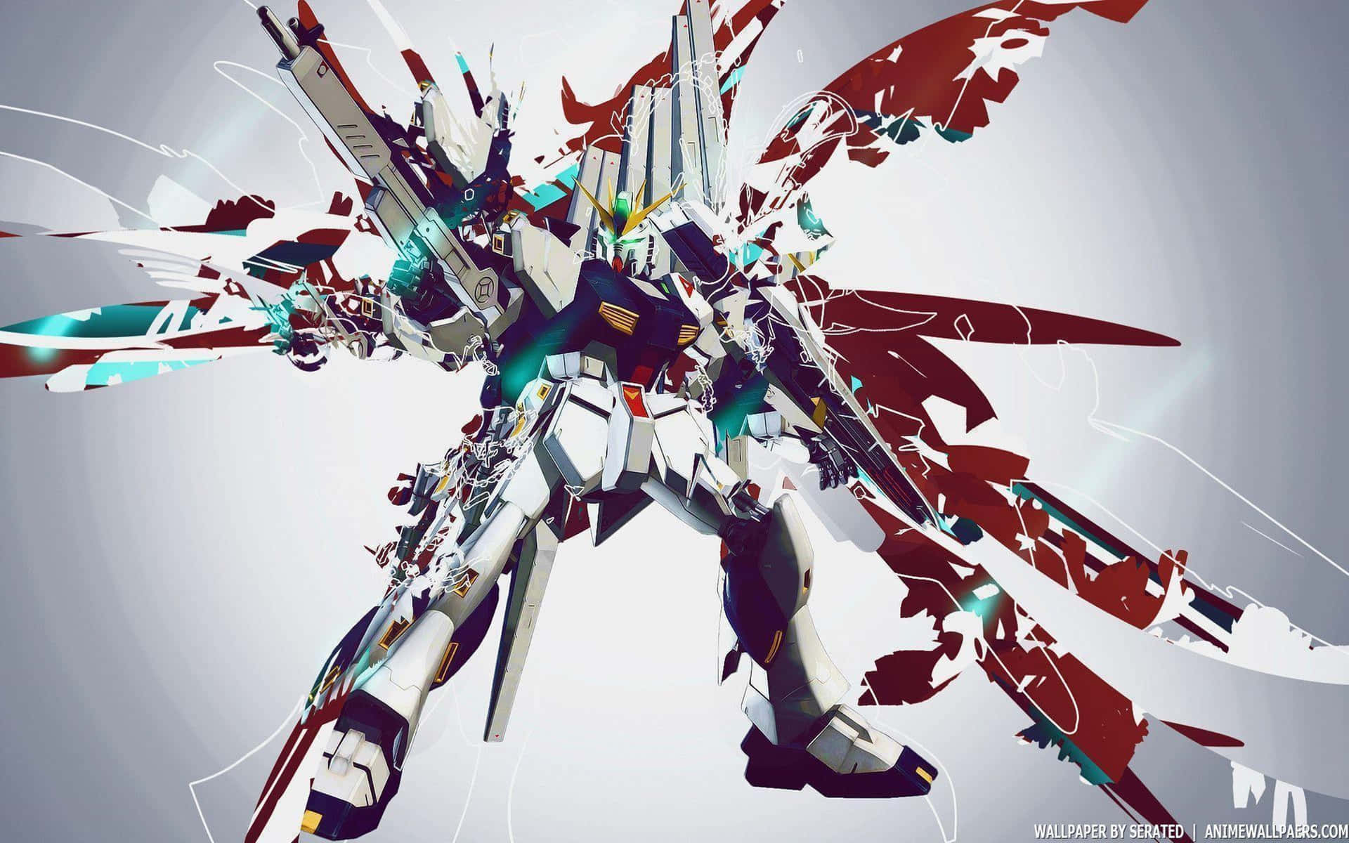 Envision A Robot-driven Future With The Iconic Gundam Featured In 4k Background