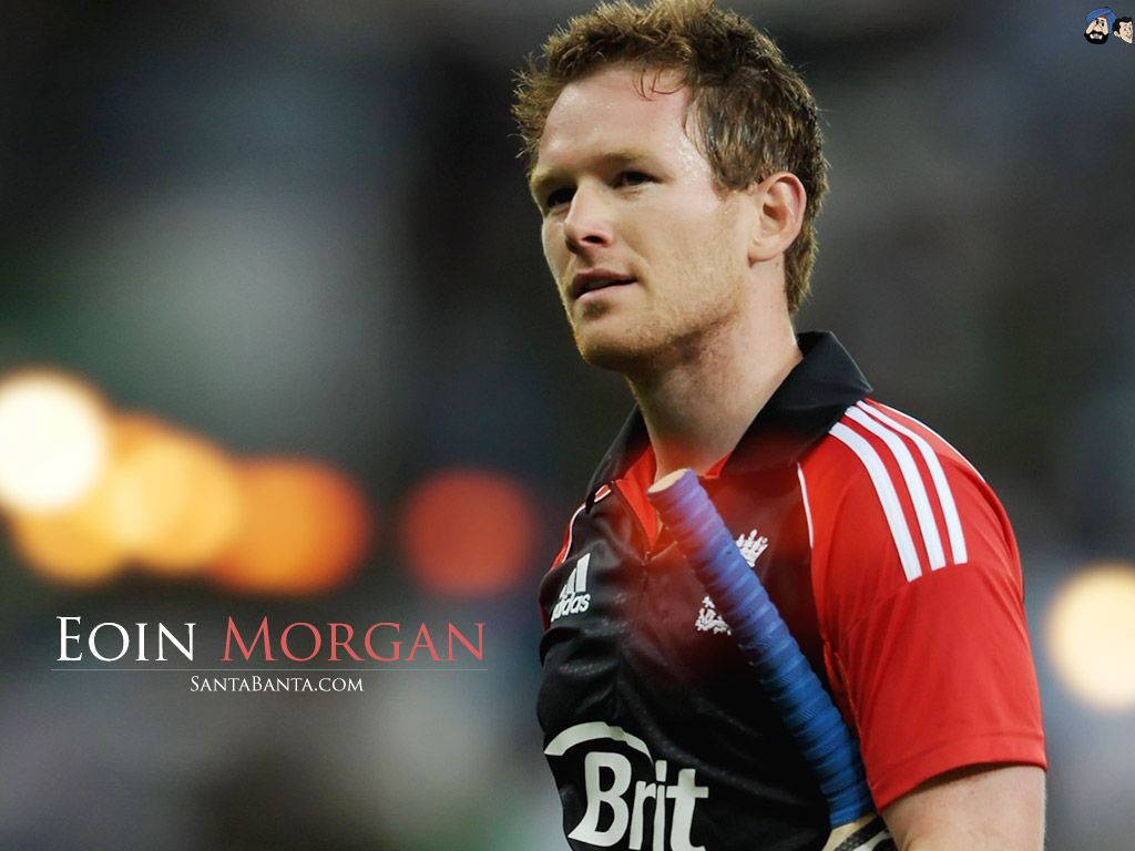 Eoin Morgan With Name Background