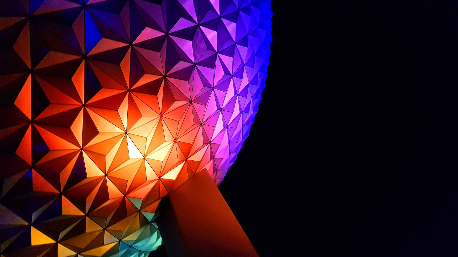 Epcot Globe On Pillar Background