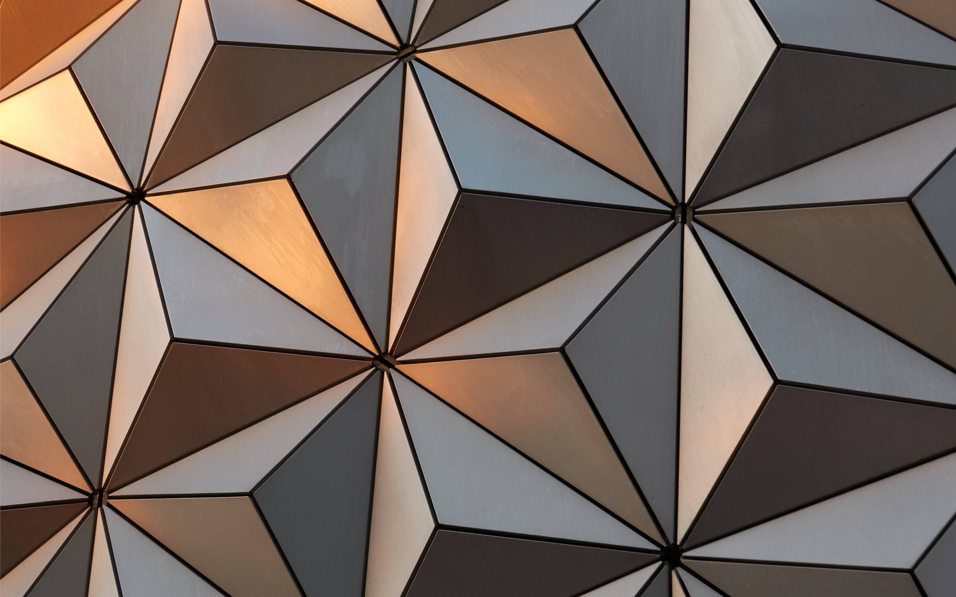 Epcot Globe Silver Pattern Close Up Background