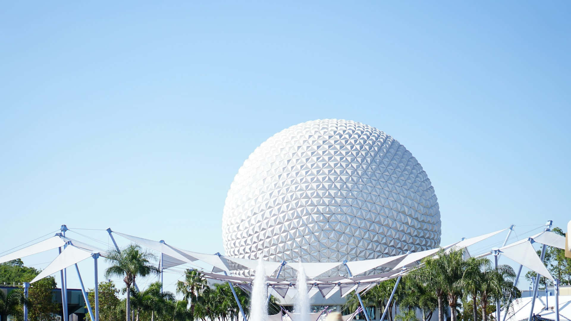 Epcot Spaceship Earth Orlando Florida Background