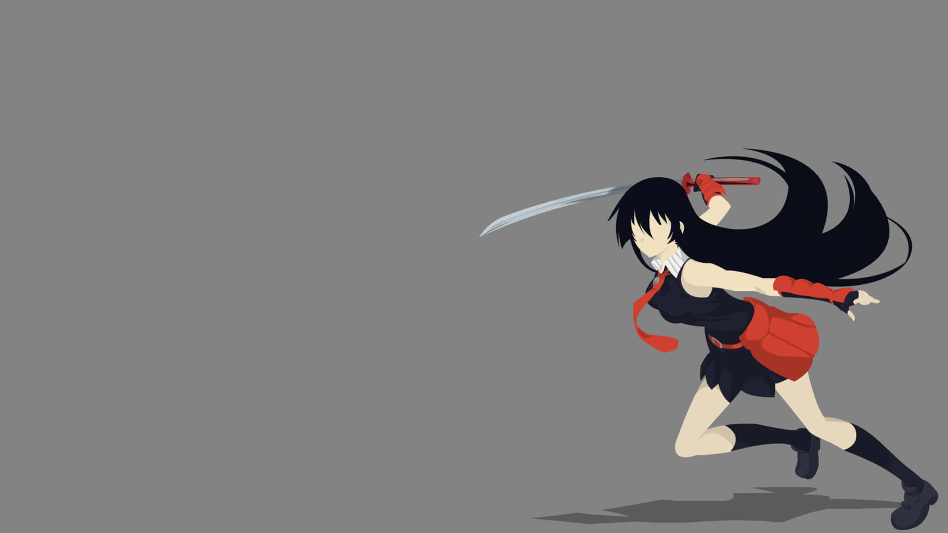 Epic Akame Ga Kill 4k Action Scene With Sword-wielding Characters Background