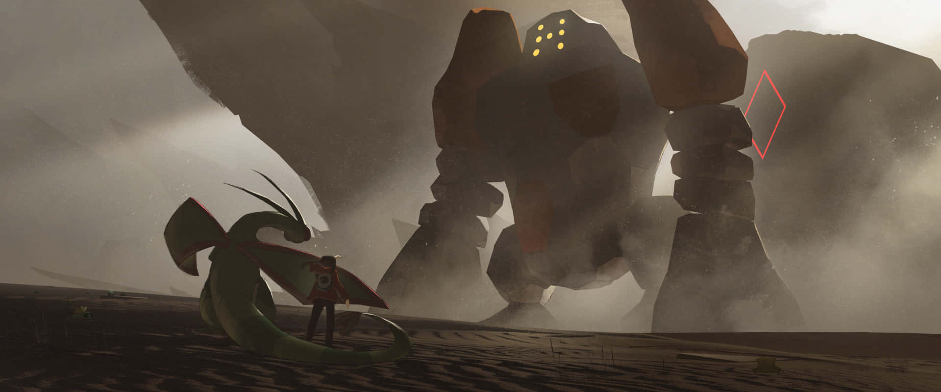 Epic And Imposing Regirock Desktop