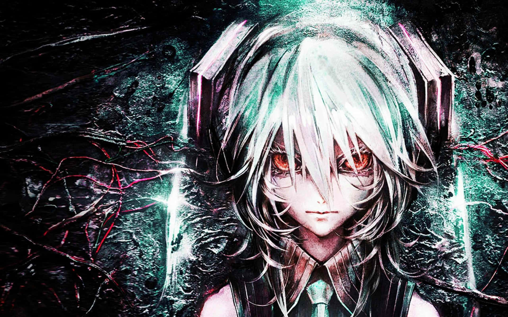 Epic Anime Miku Dark Marionette Background