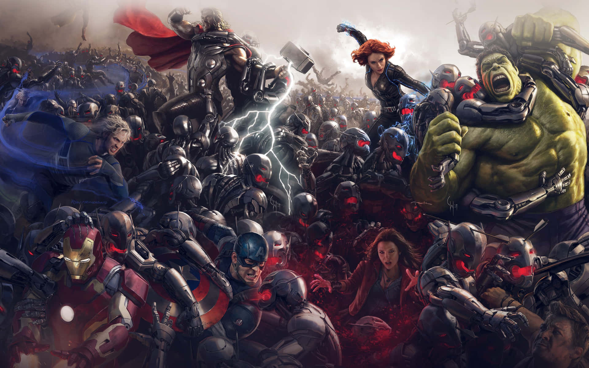 Epic Avengers Battle4 K Background