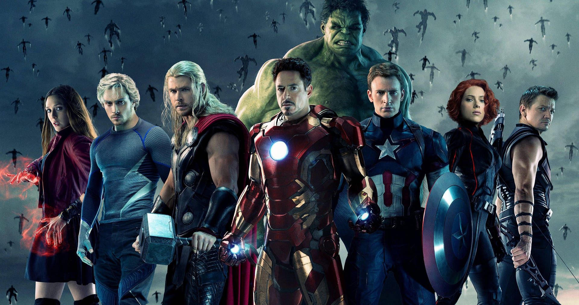 Epic Battle - Avengers Assemble In 4k Background