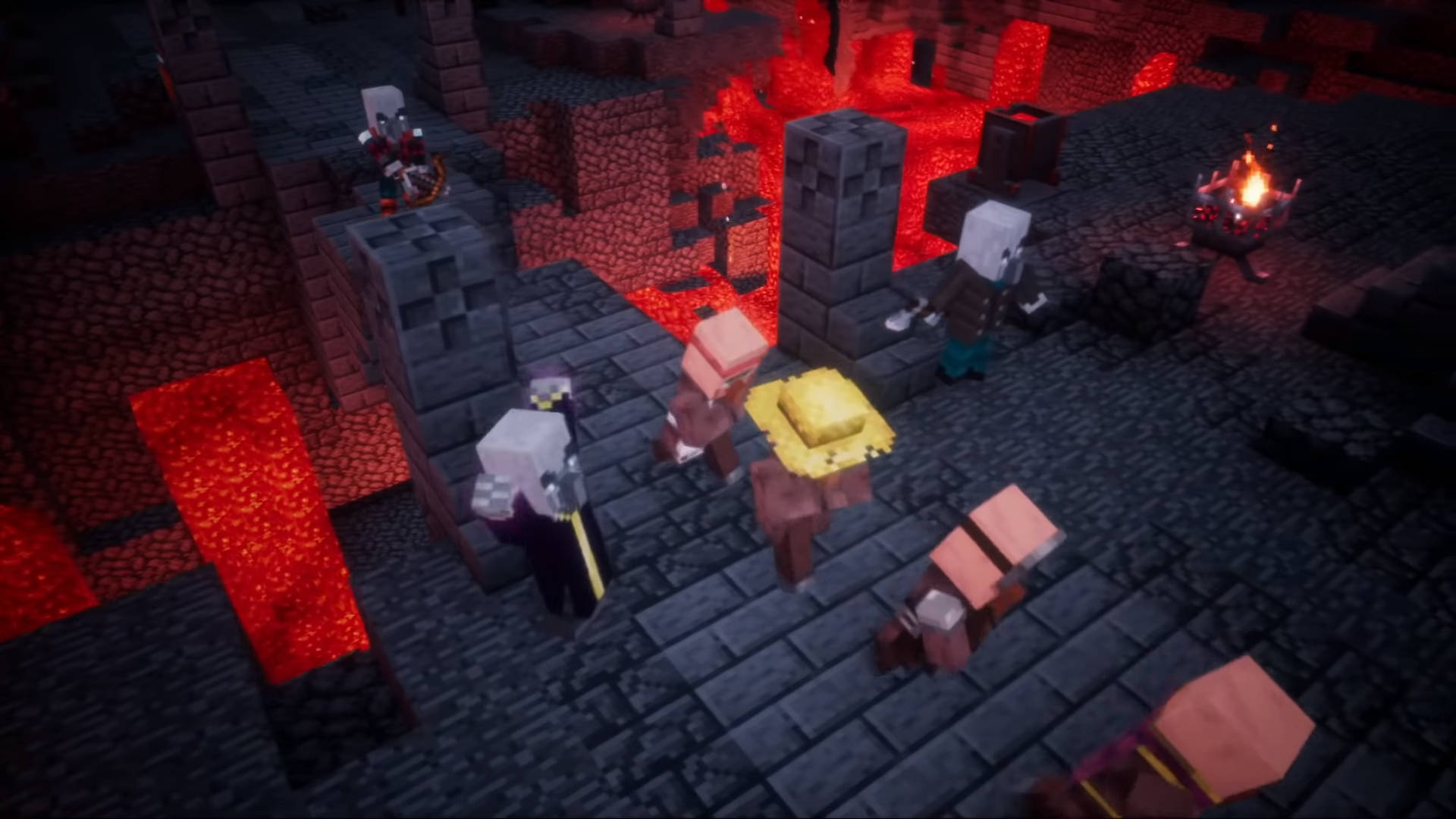 Epic Battle In Minecraft Dungeons Background