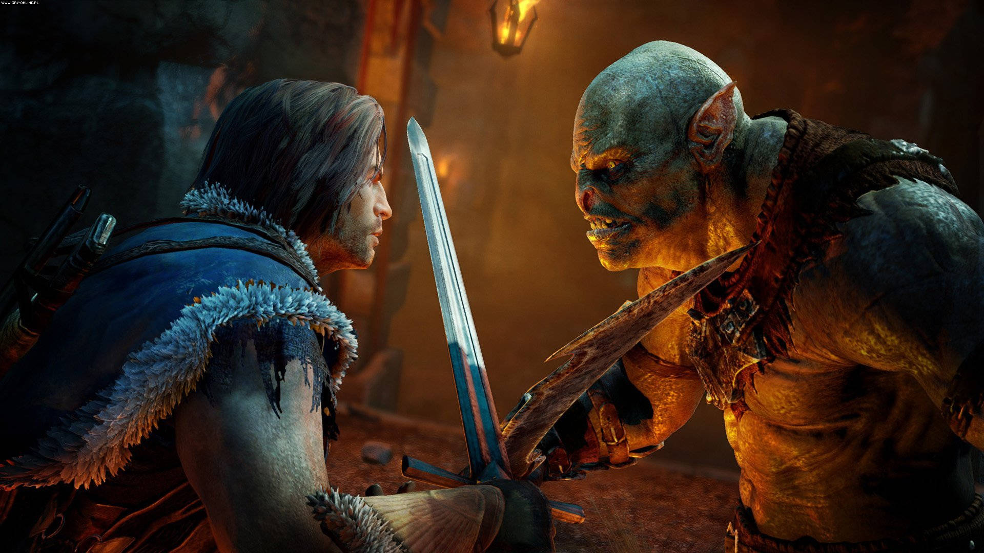 Epic Battle In Shadow Of Mordor Background
