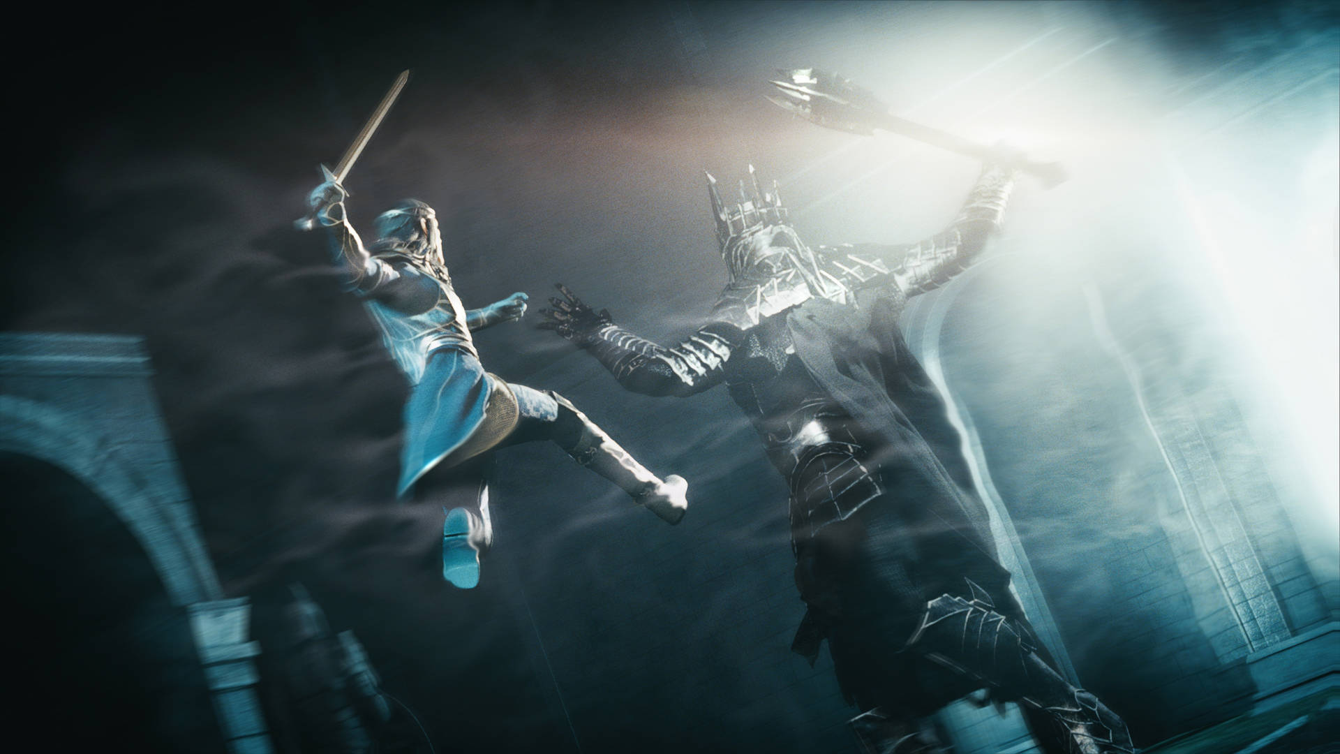 Epic Battle In Shadow Of Mordor Background