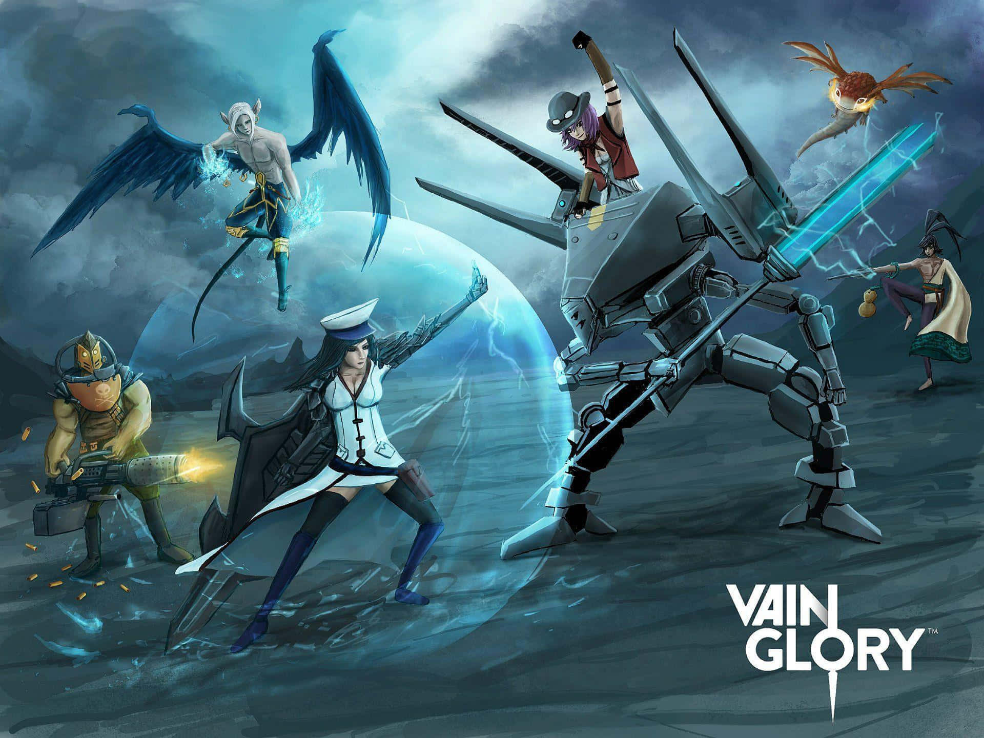 Epic Battle In The Vainglory Arena Background