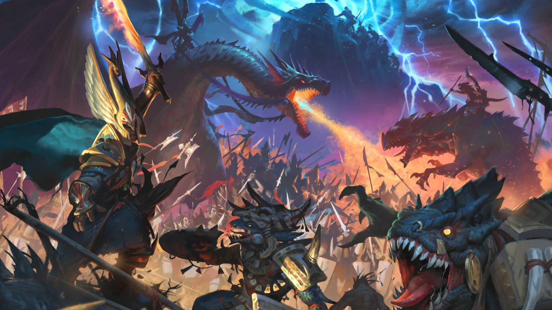 Epic Battle In Warhammer Total War Background