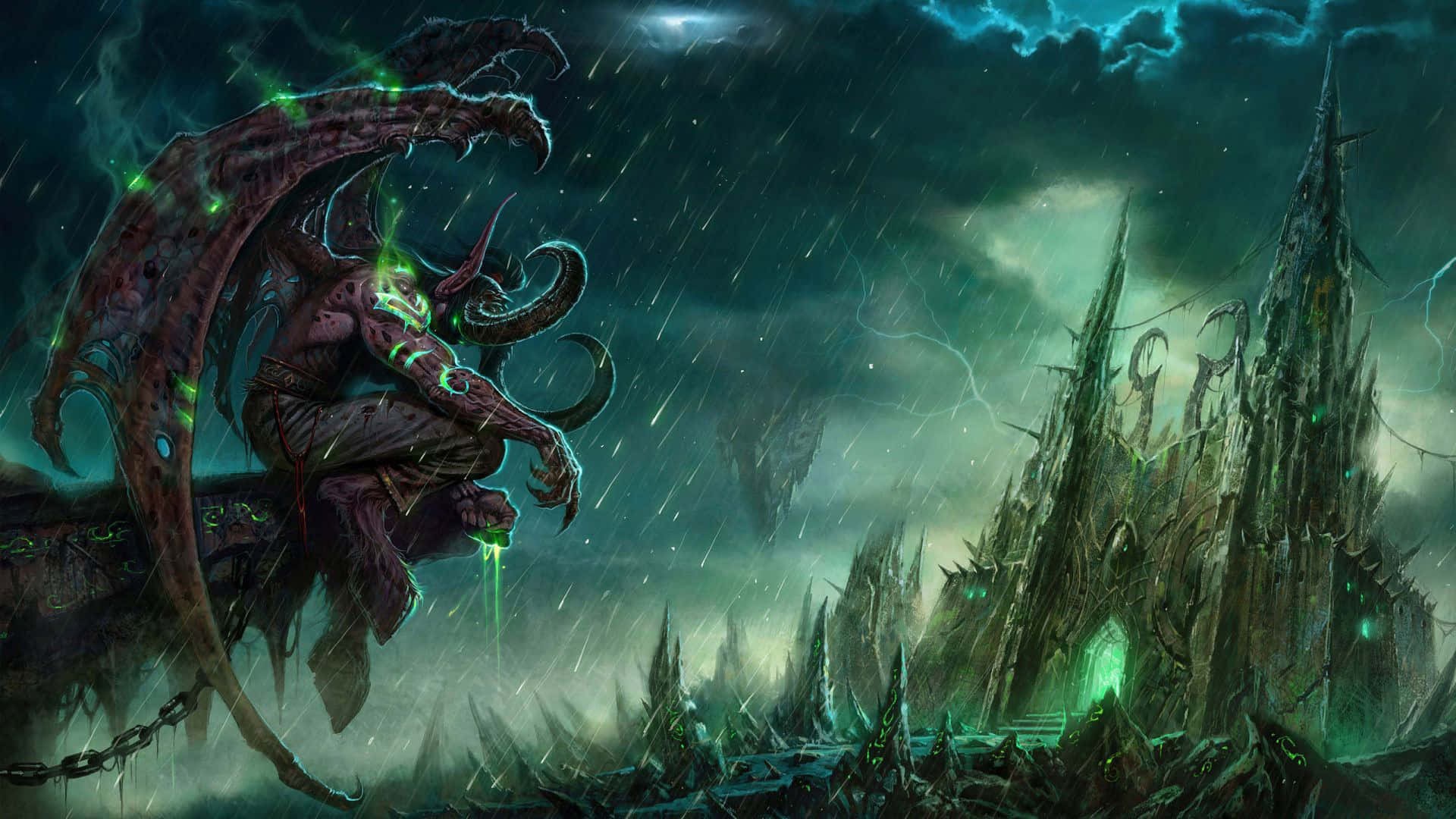 Epic Battle In World Of Warcraft Background