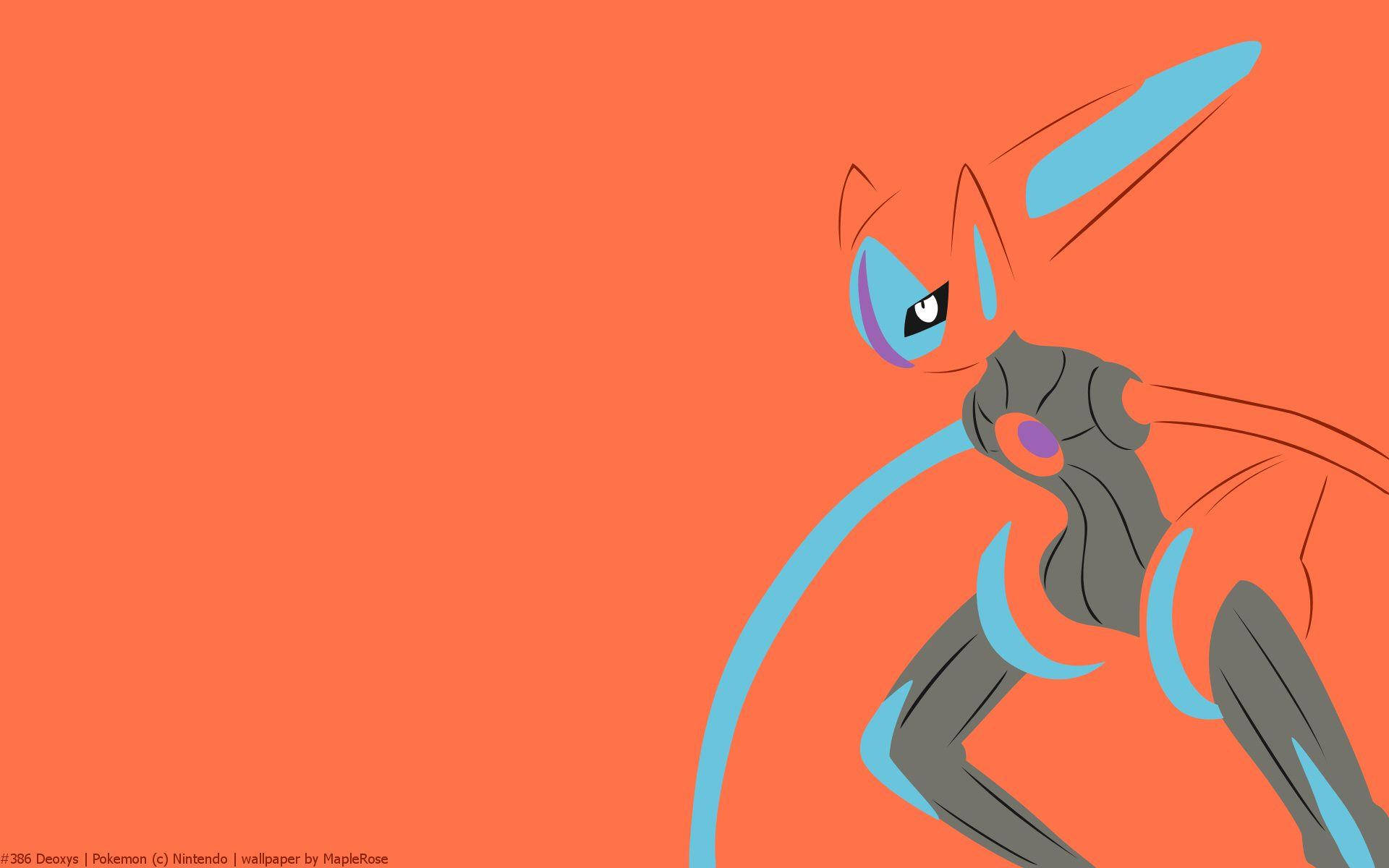 Epic Battle Of Deoxys, The Dna Pokemon In Space Background