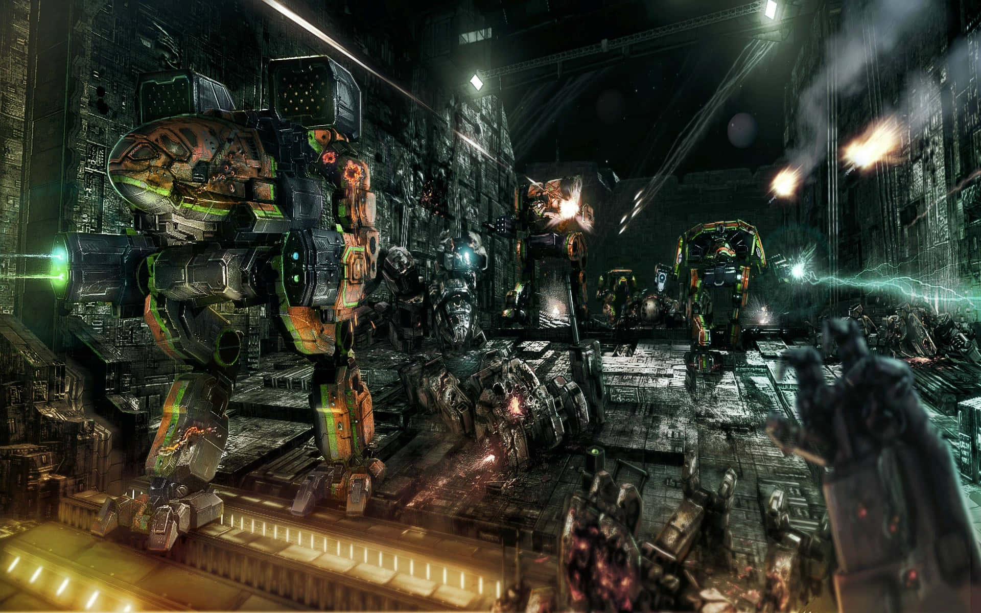 Epic Battle Of Futuristic Mechs In Battletech Universe