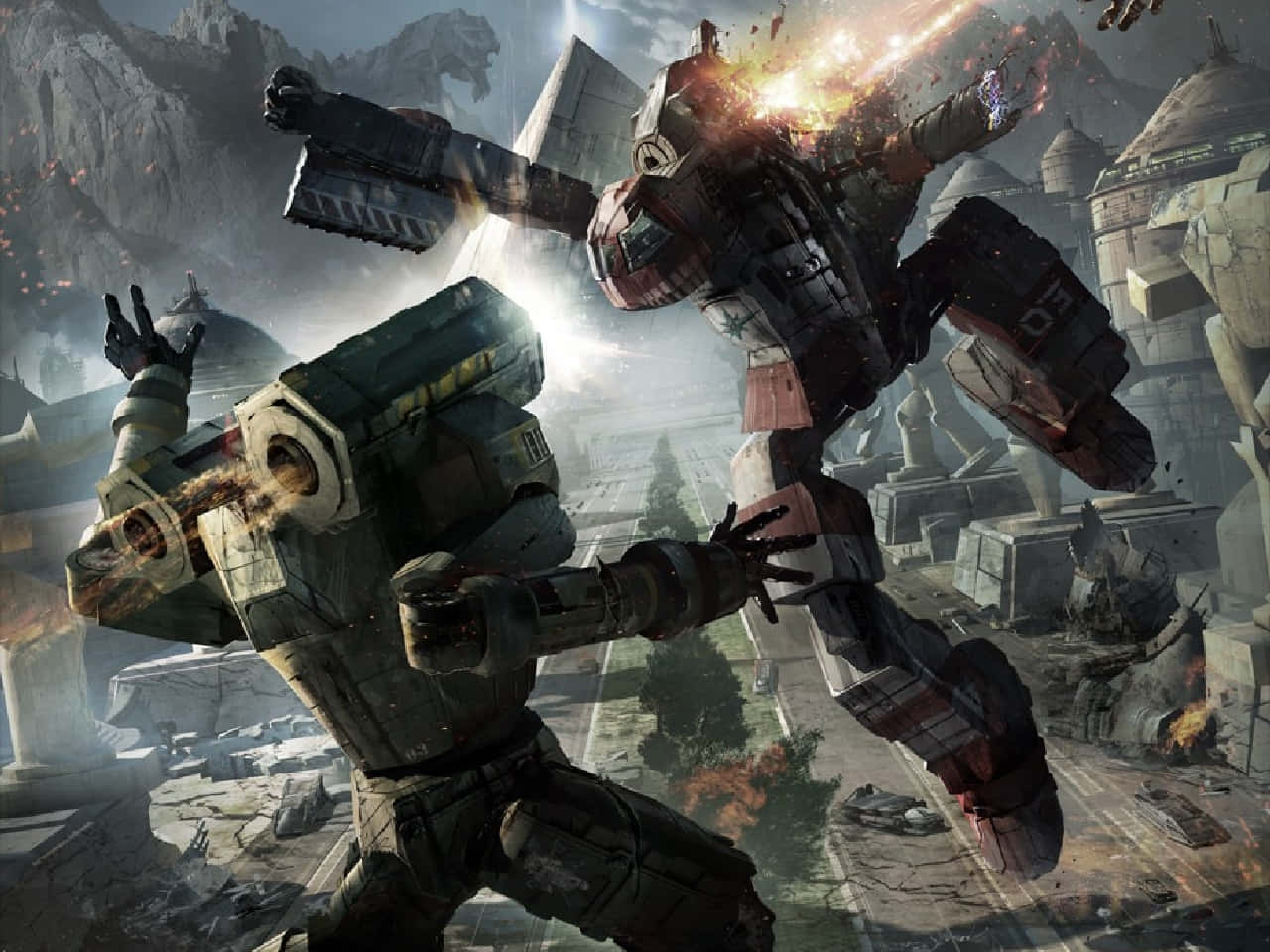 Epic Battle Scene From Battletech Universe