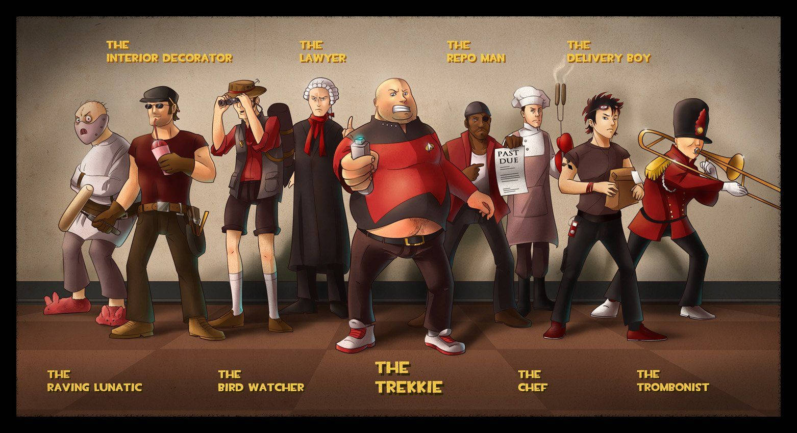 Epic Battle - Team Fortress 2 Parody Art Background