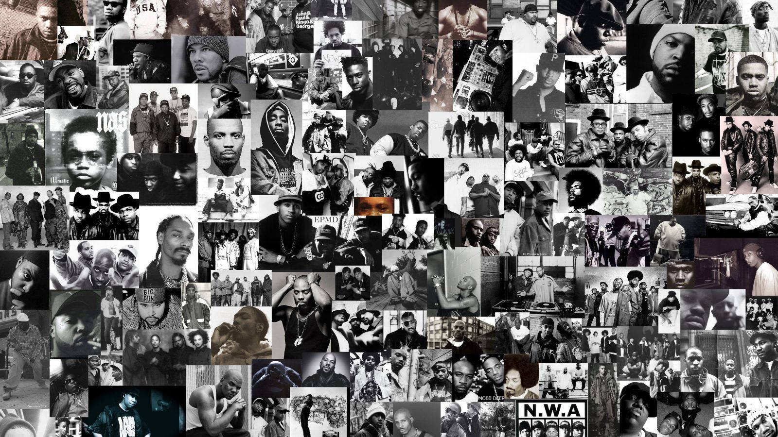Epic Collage Of Old School Hip-hop Legends