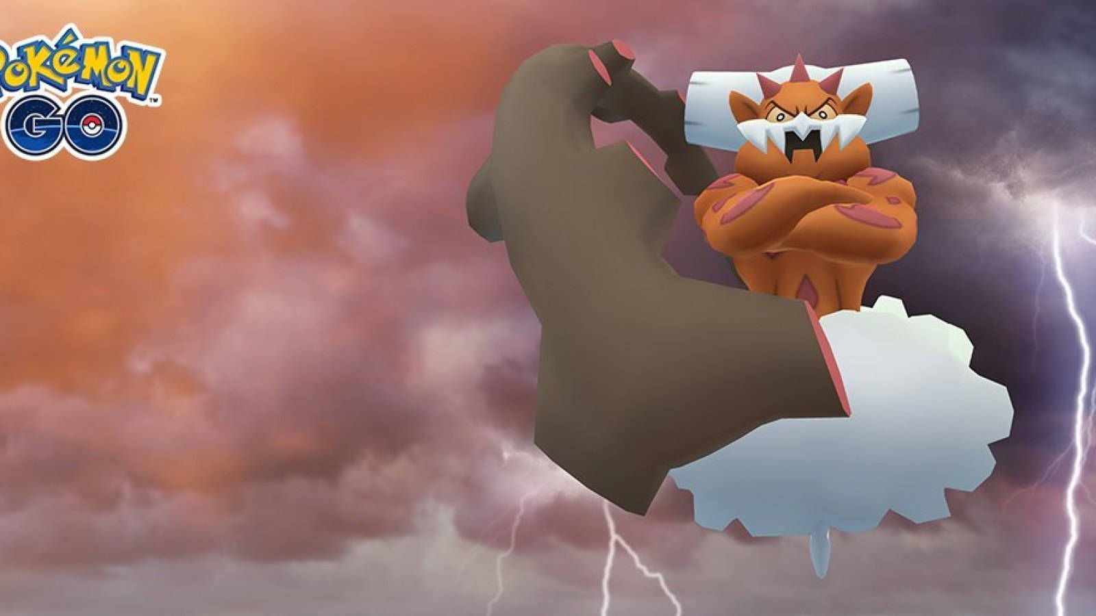 Epic Display Of Landorus In Pokemon Go Background