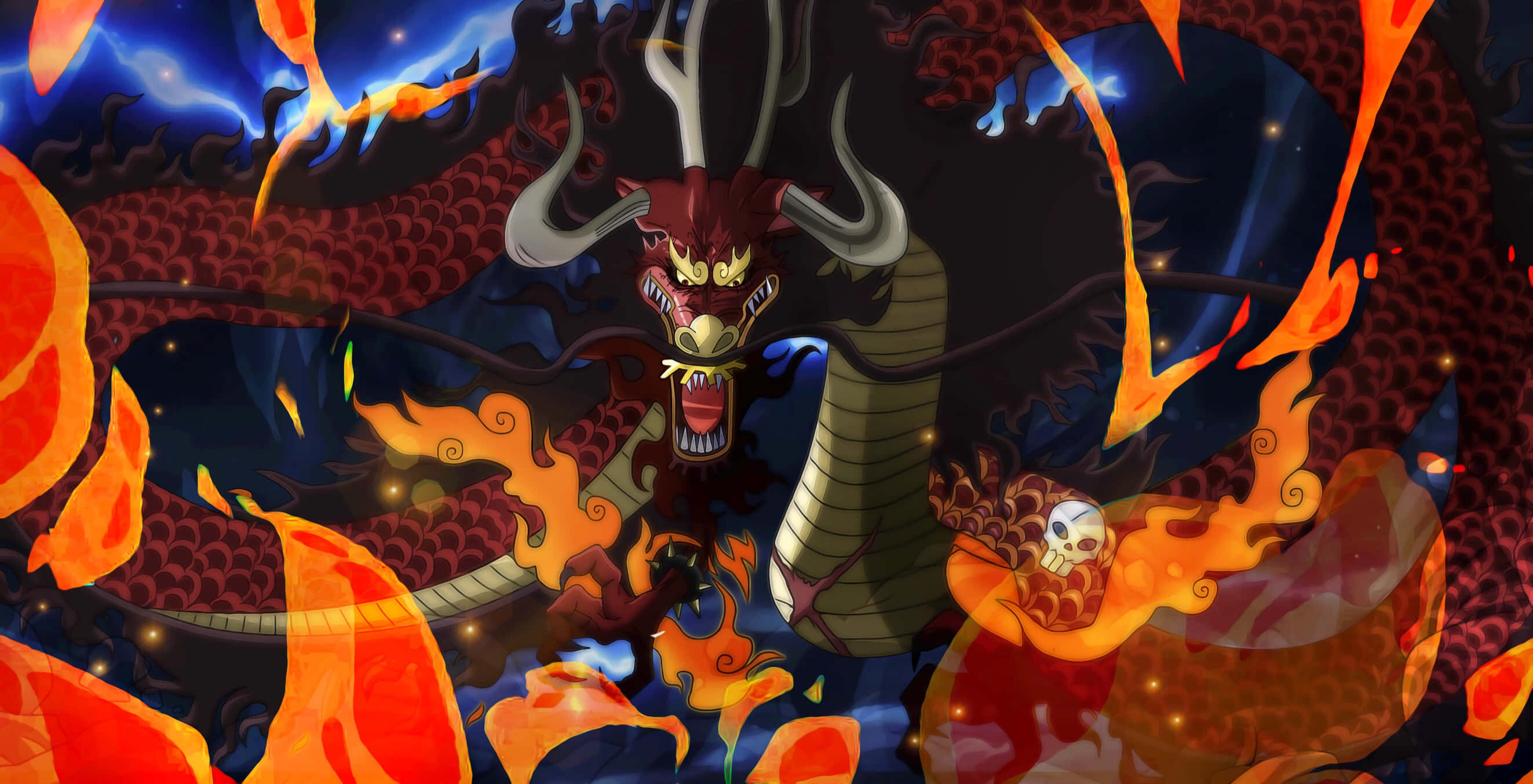 Epic Display Of Strength - Anime Character Kaido Background
