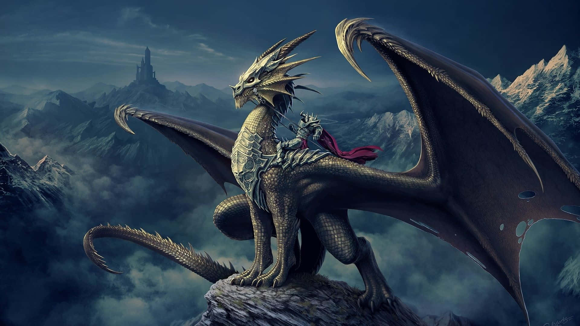 Epic Dragon Observing Background