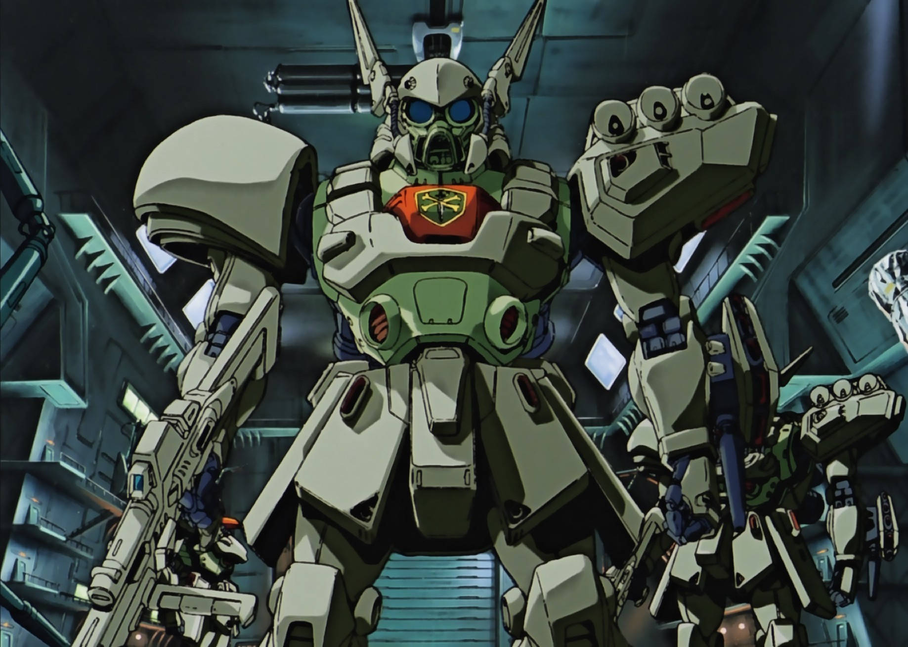 Epic Duel In Space - Mobile Suit Gundam Enemies Background