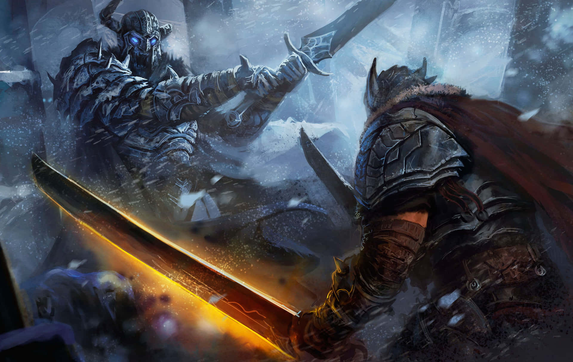 Epic Fantasy Battle Artwork Background