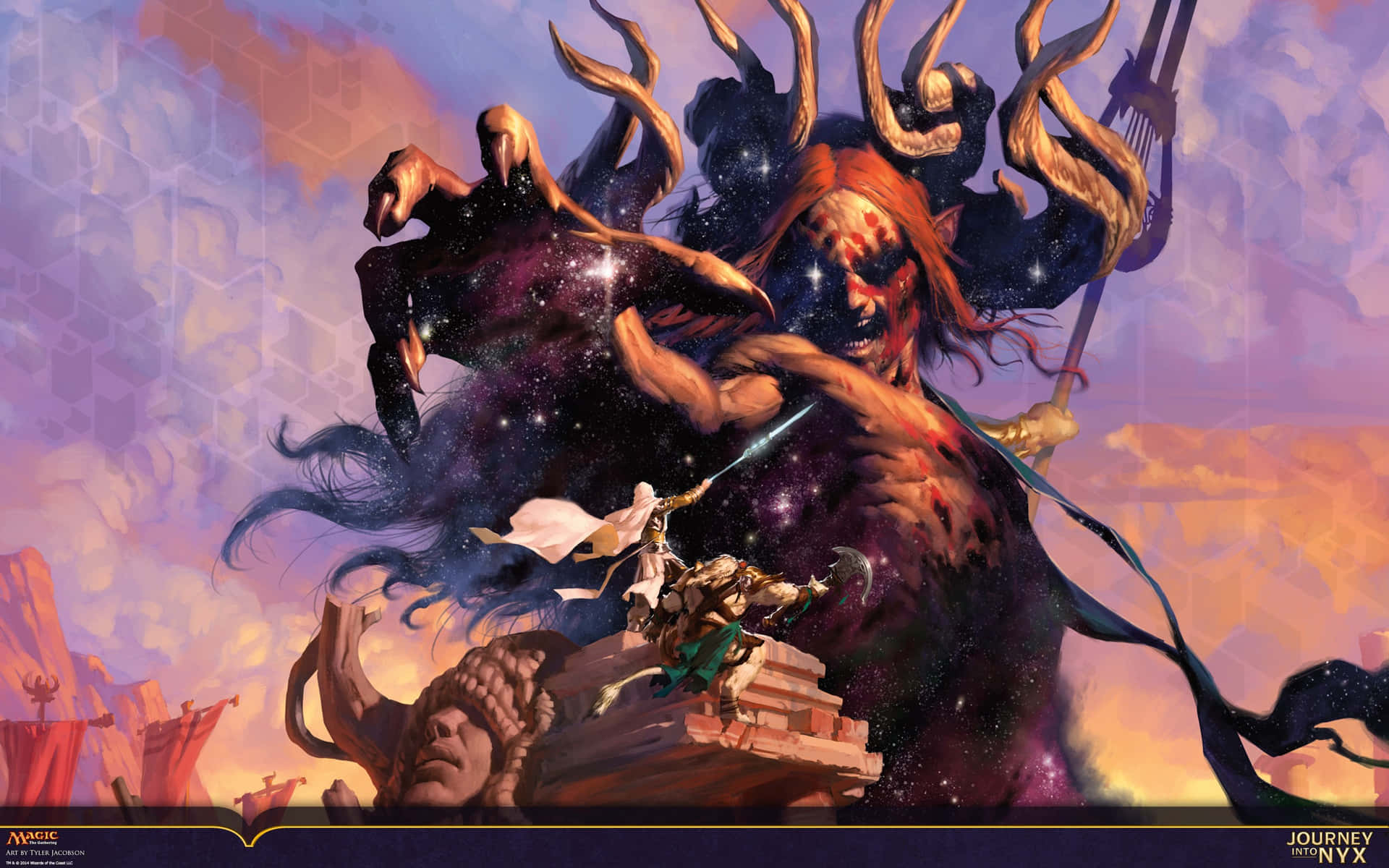 Epic Fantasy Battle_ Artwork Background