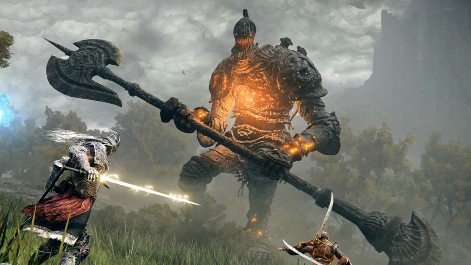 Epic Fantasy Battle Scene Background
